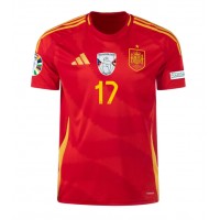 Maglia Calcio Spagna Nico Williams #17 Prima Divisa Europei 2024 Manica Corta